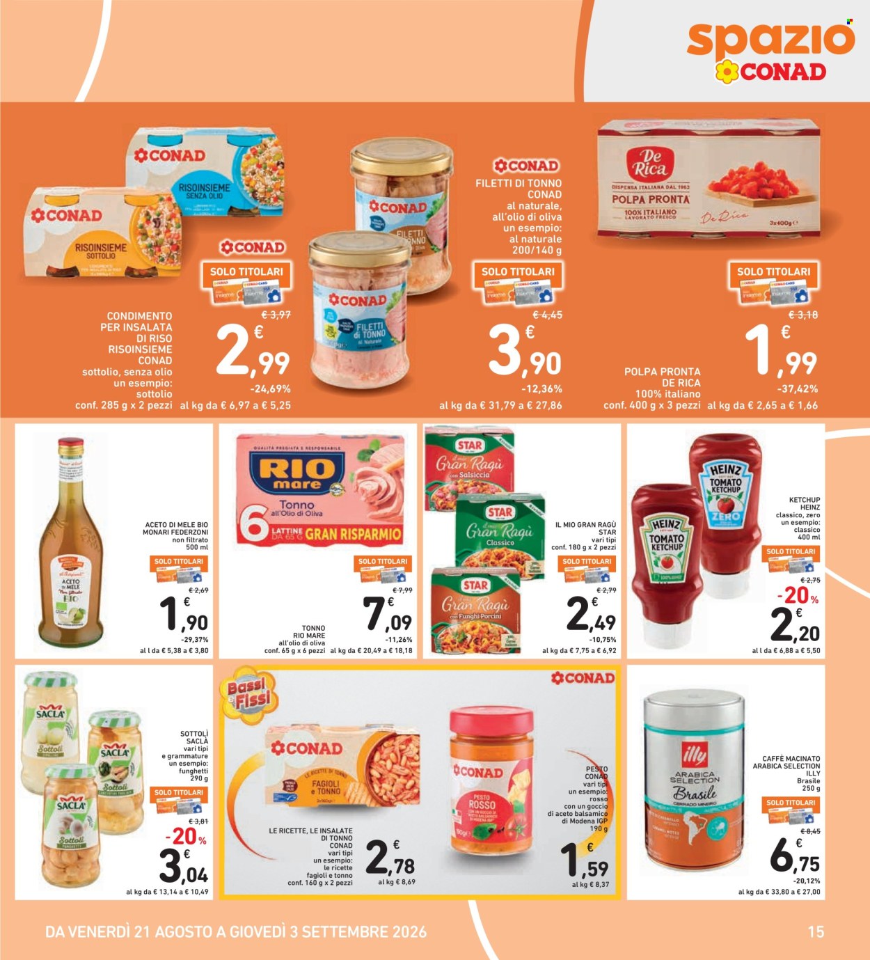 Volantino Spazio Conad - 21/8/2026 - 3/9/2026. Pagina 15