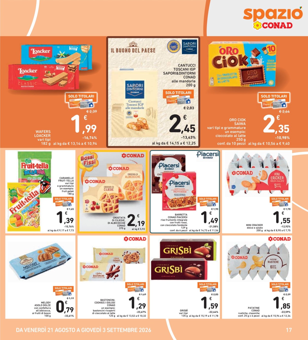 Leták Spazio Conad - 21.8.2026 - 3.9.2026. Strana 17