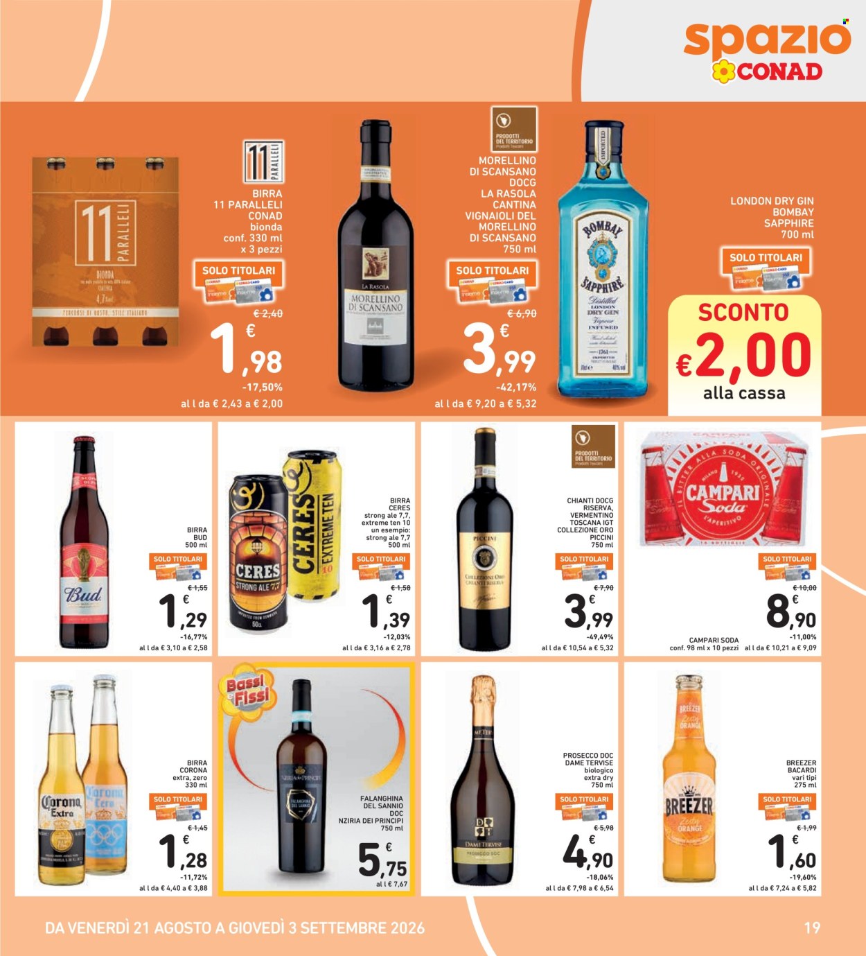 Leták Spazio Conad - 21.8.2026 - 3.9.2026. Strana 19
