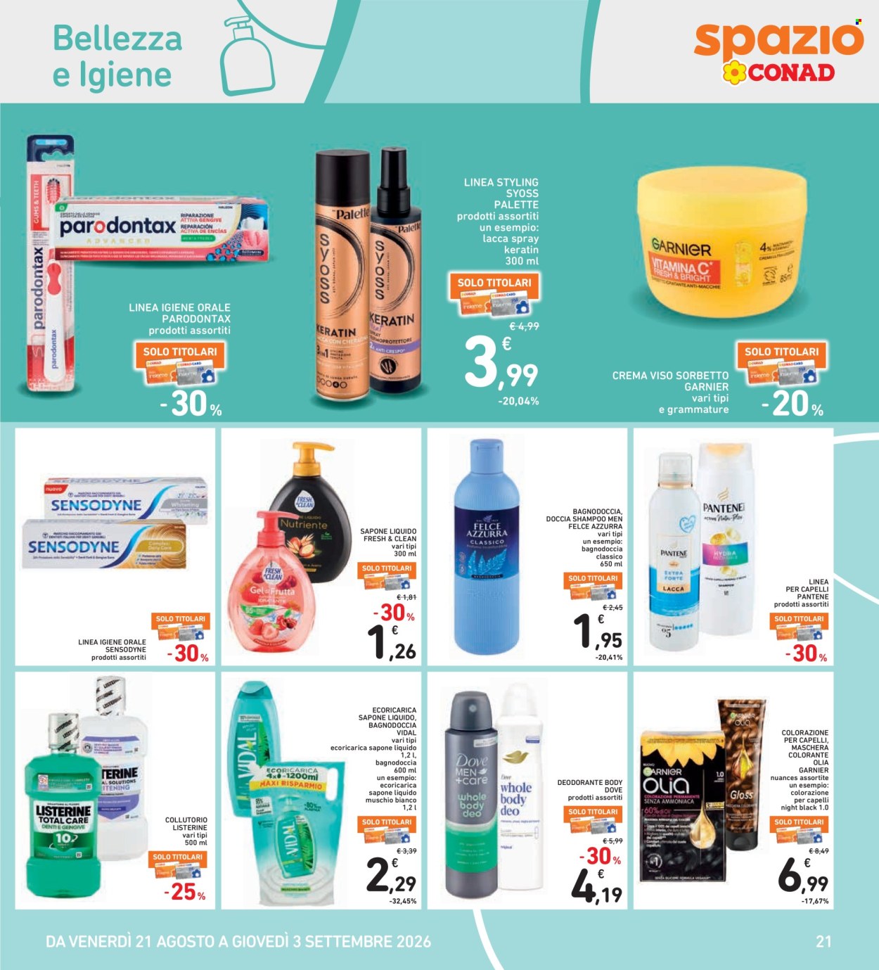 Leták Spazio Conad - 21.8.2026 - 3.9.2026. Strana 21