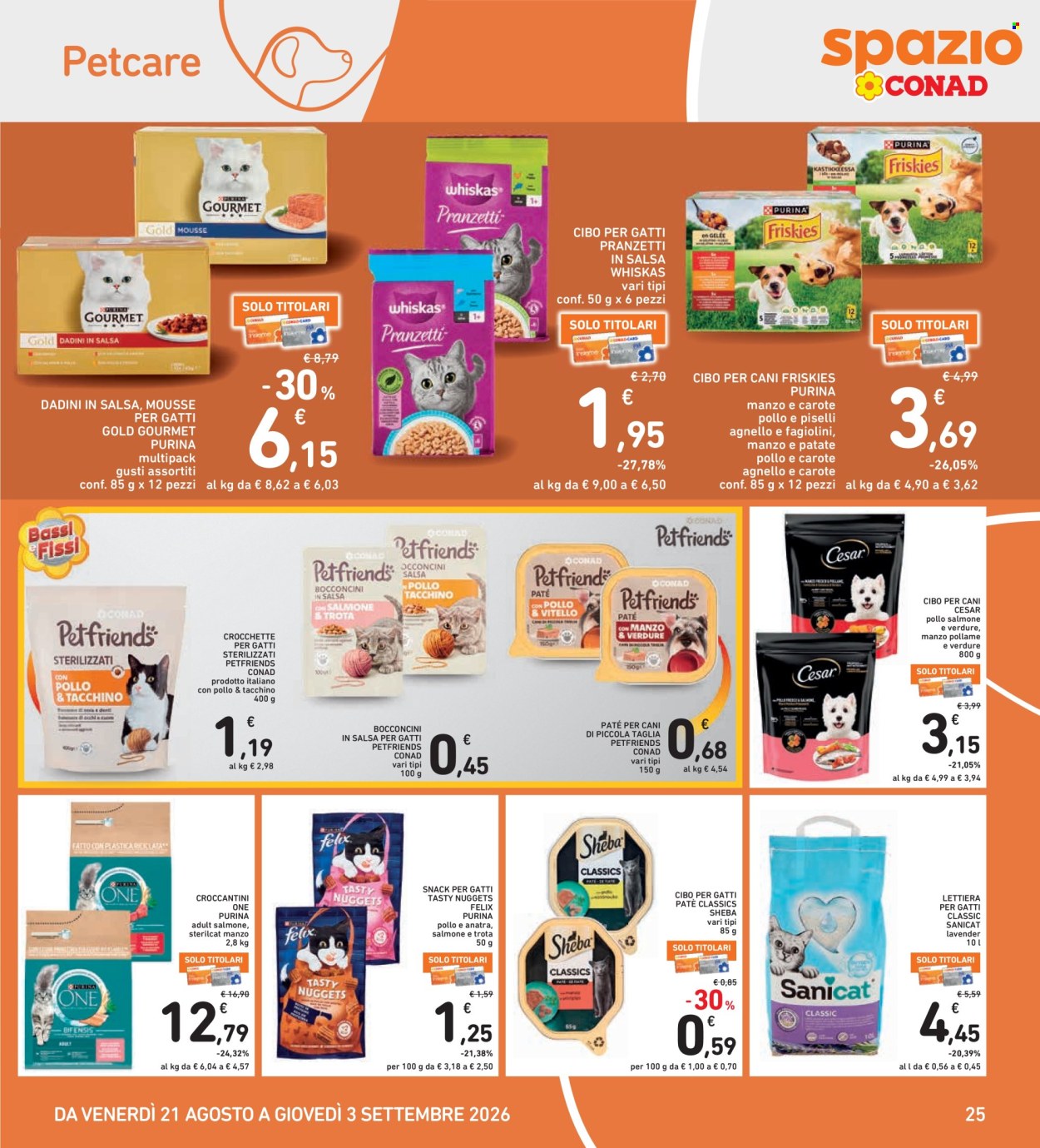 Leták Spazio Conad - 21.8.2026 - 3.9.2026. Strana 25