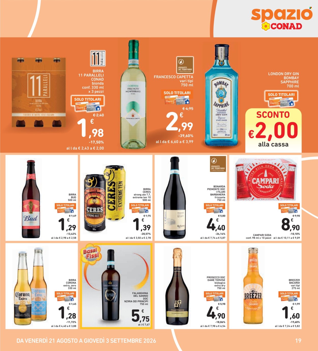 Leták Spazio Conad - 21.8.2026 - 3.9.2026. Strana 19
