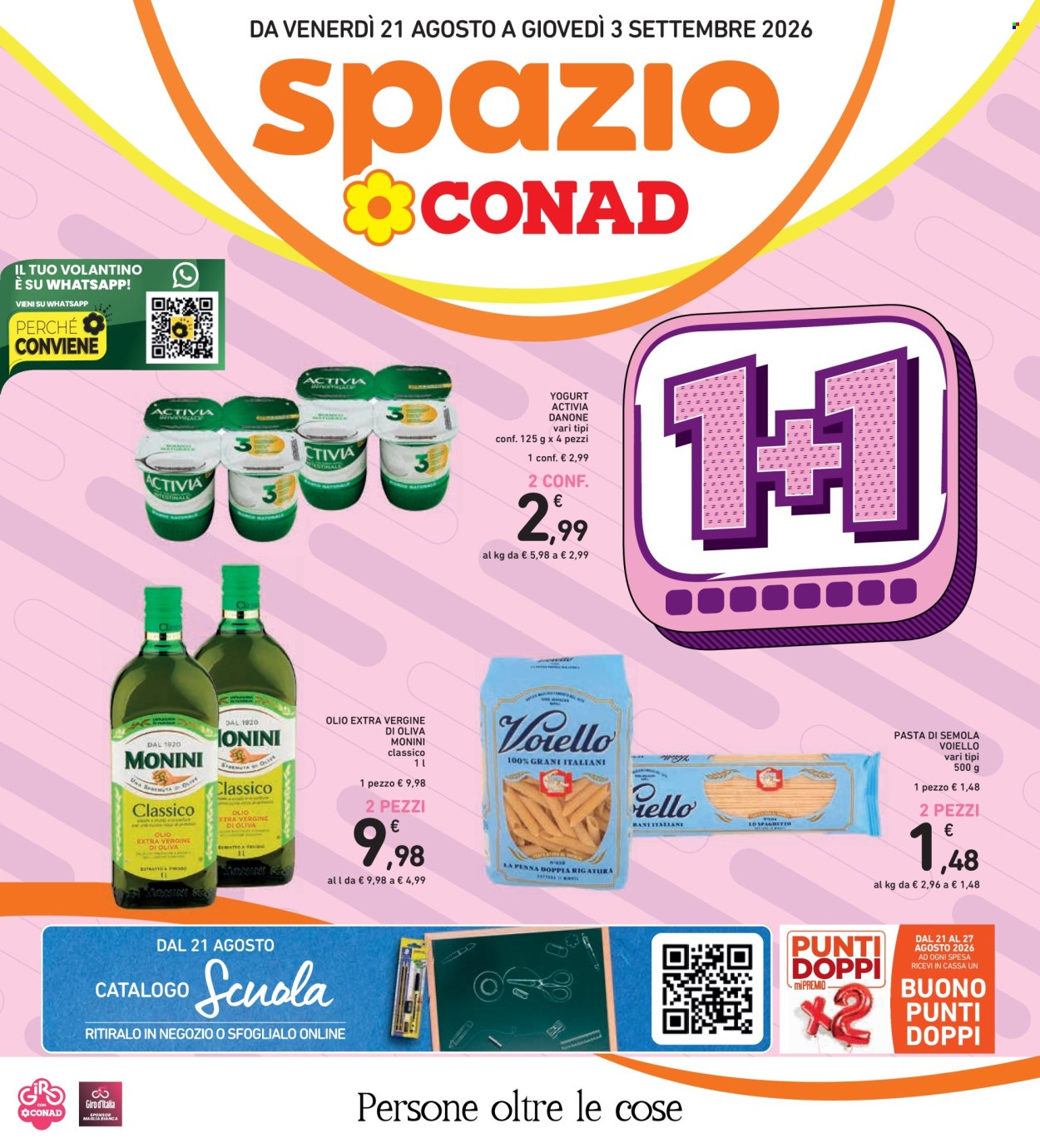 Volantino Spazio Conad - 21/8/2026 - 3/9/2026. Pagina 1
