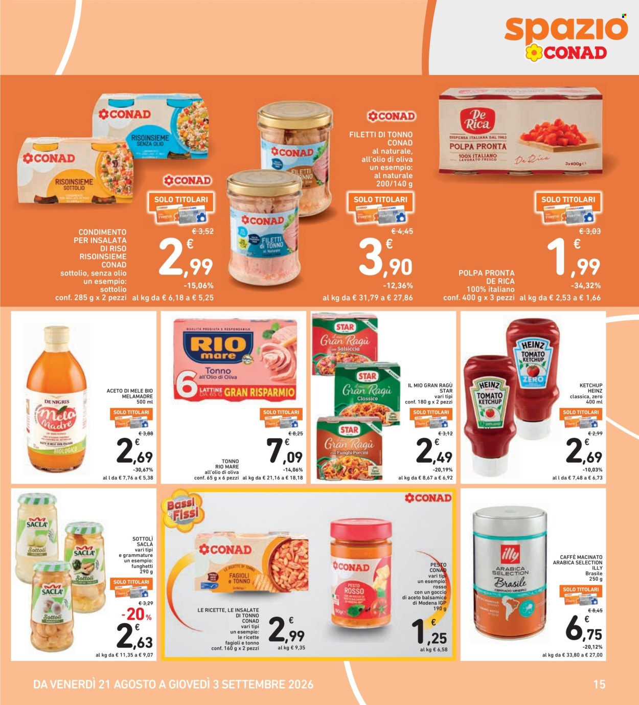 Volantino Spazio Conad - 21/8/2026 - 3/9/2026. Pagina 15