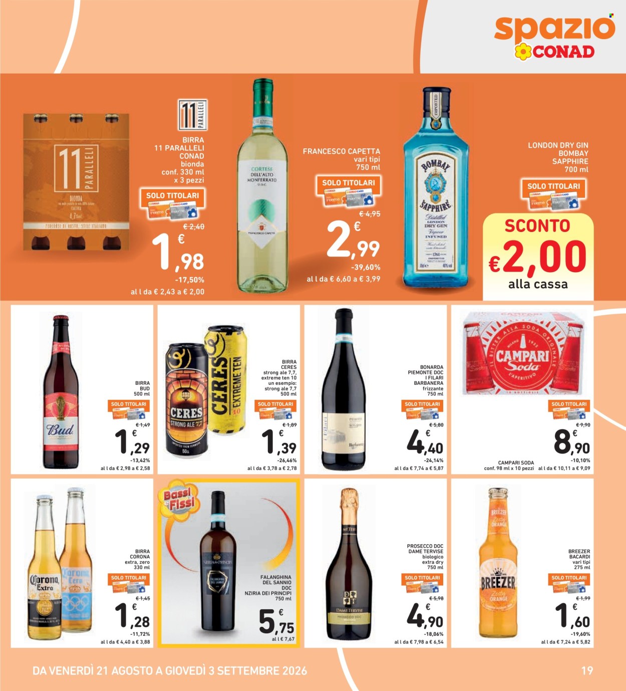 Leták Spazio Conad - 21.8.2026 - 3.9.2026. Strana 19