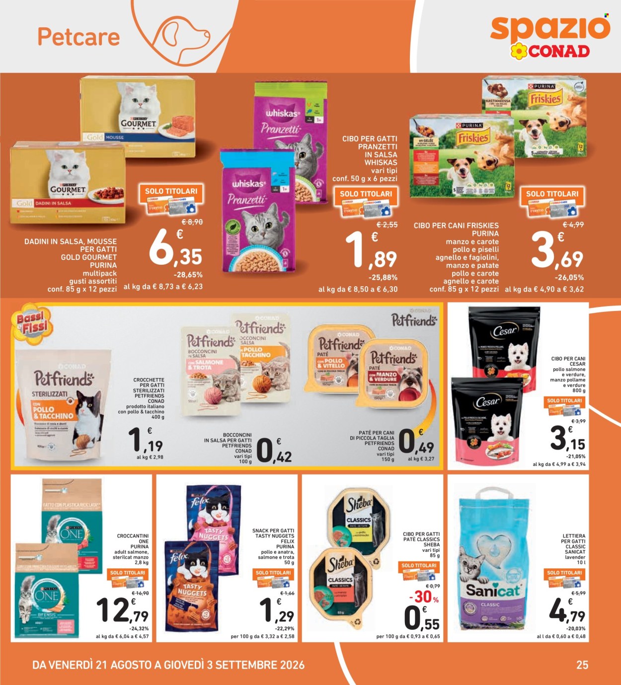Volantino Spazio Conad - 21/8/2026 - 3/9/2026. Pagina 25