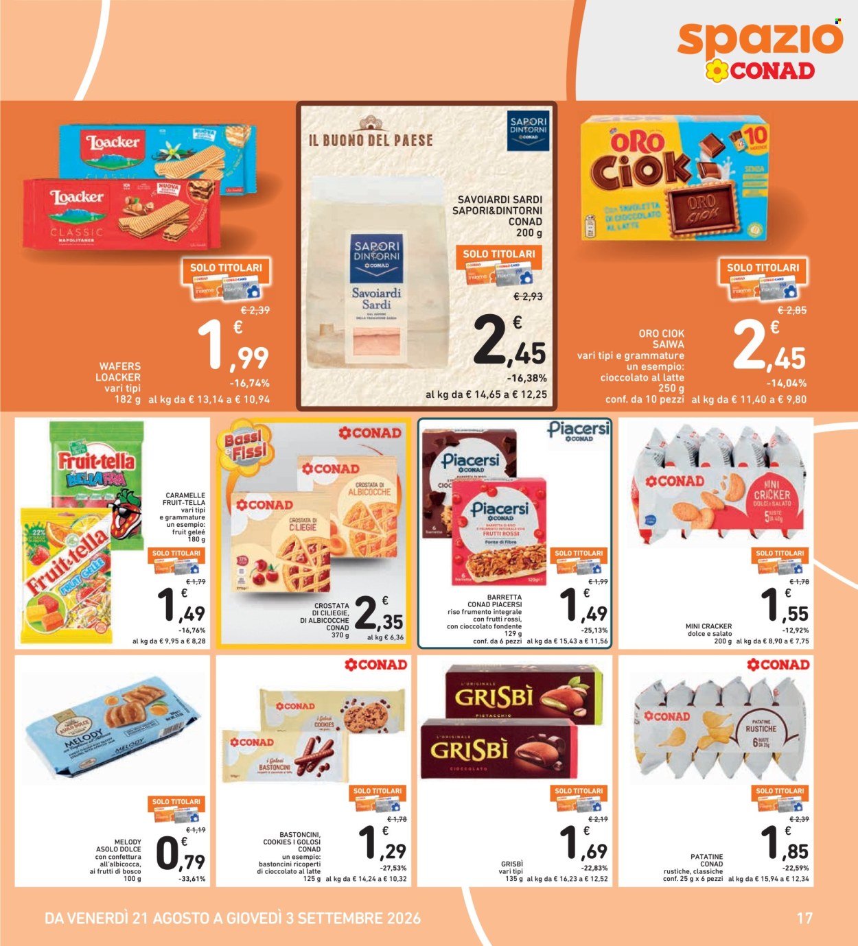 Volantino Spazio Conad - 21/8/2026 - 3/9/2026. Pagina 17