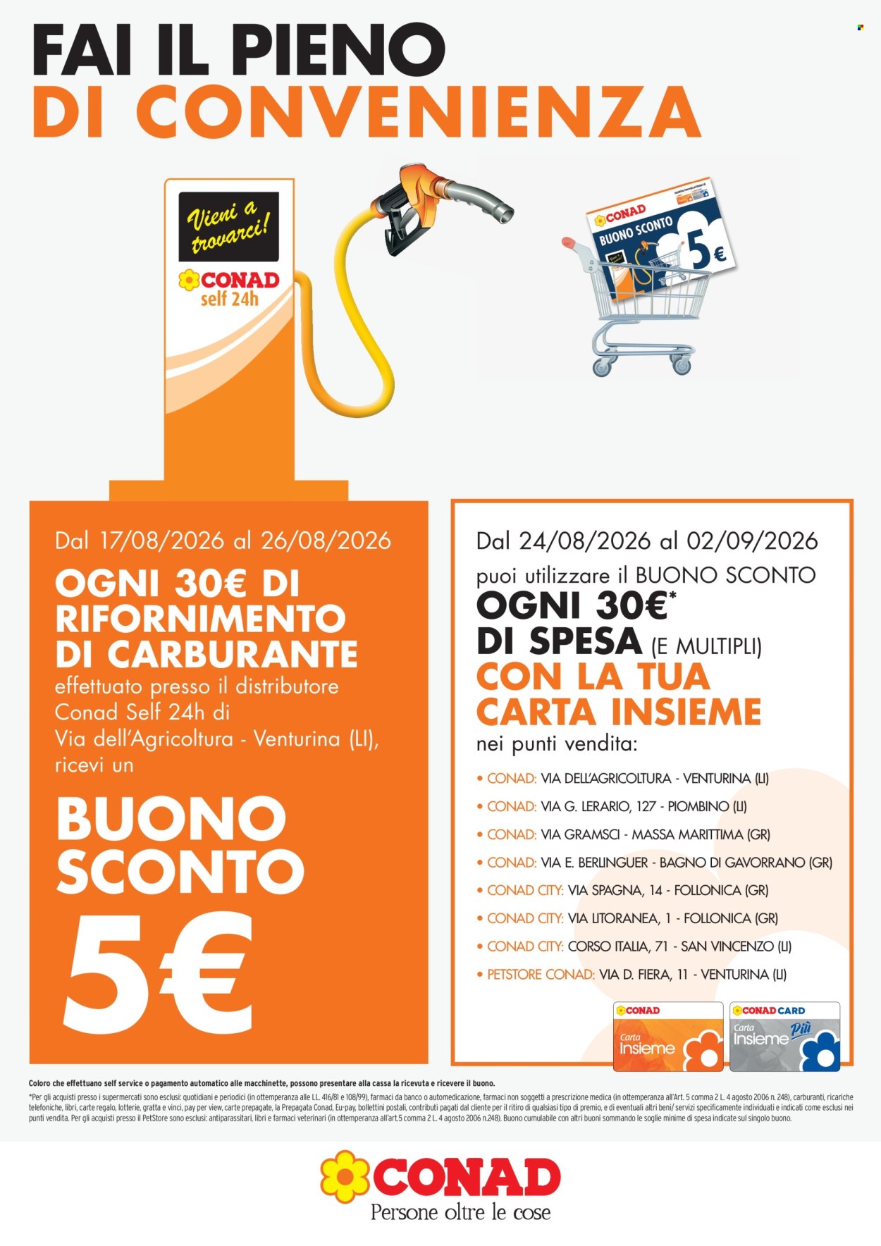 Volantino Conad - 17/8/2026 - 26/8/2026. Pagina 1