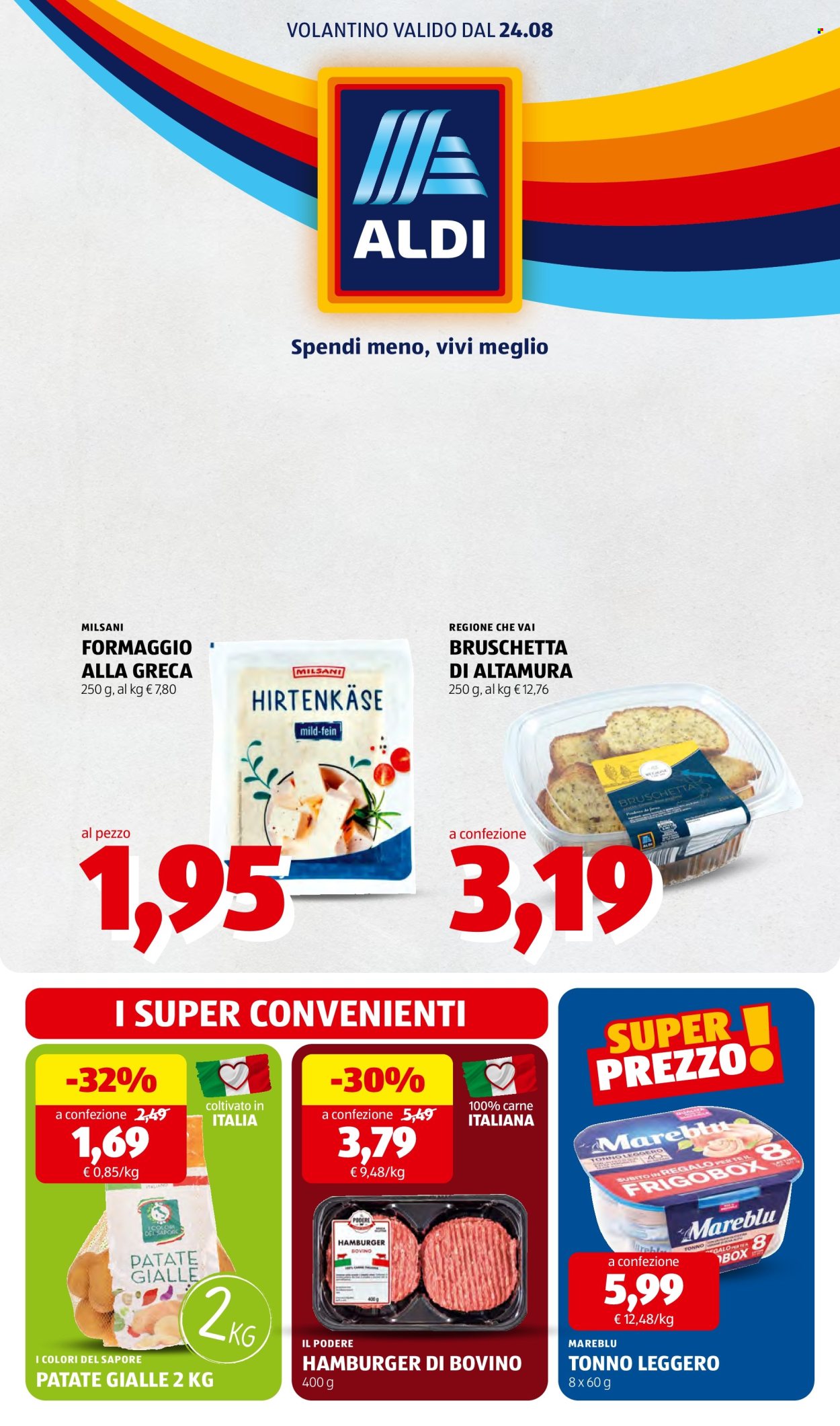 Volantino Aldi - 24/8/2026 - 30/8/2026. Pagina 1