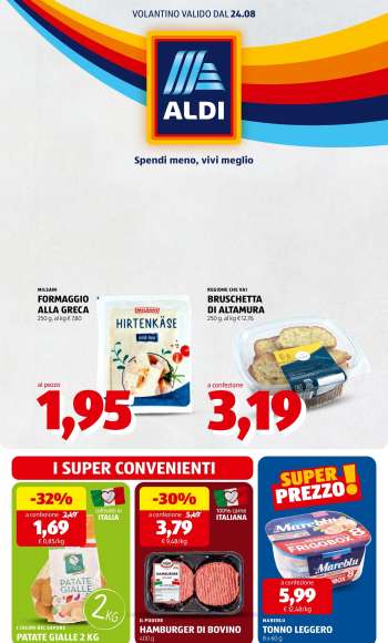 Volantino Aldi - 24/8/2026 - 30/8/2026.