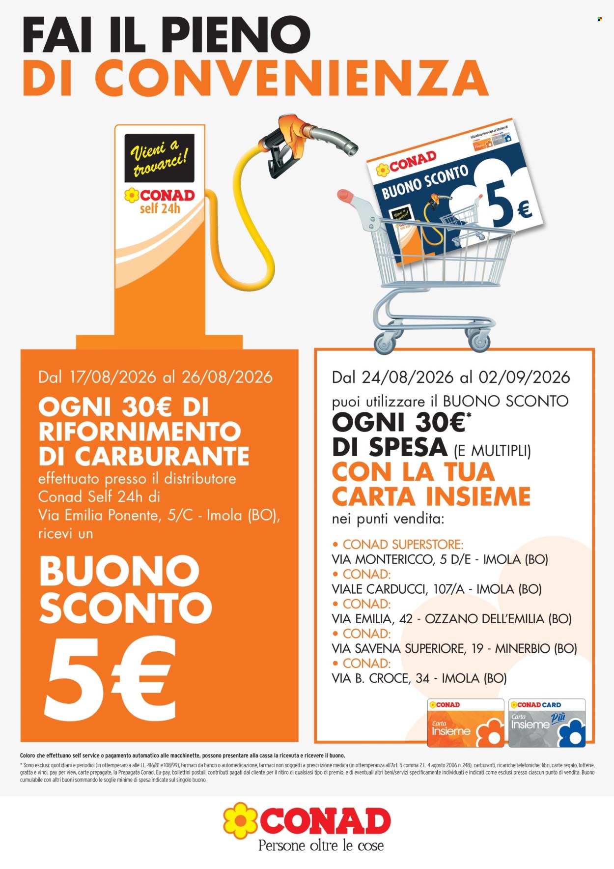 Volantino Conad - 17/8/2026 - 26/8/2026. Pagina 1