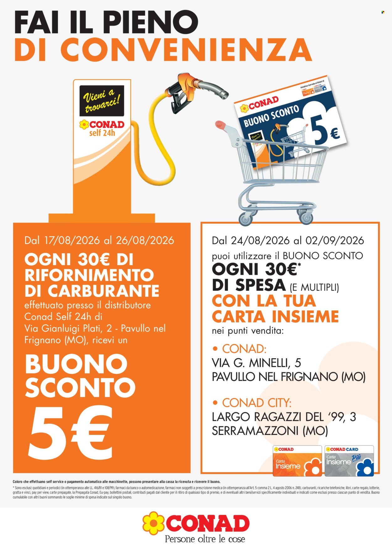 Volantino Conad - 17/8/2026 - 26/8/2026. Pagina 1