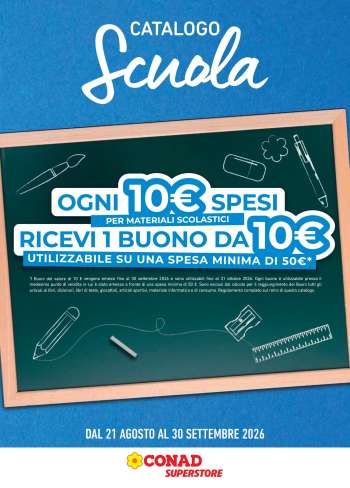 Volantino Conad - 21/8/2026 - 30/9/2026.