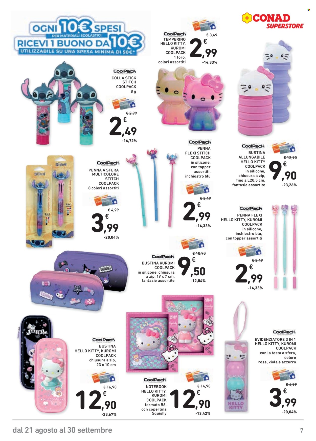 Volantino Conad - 21/8/2026 - 30/9/2026. Pagina 7