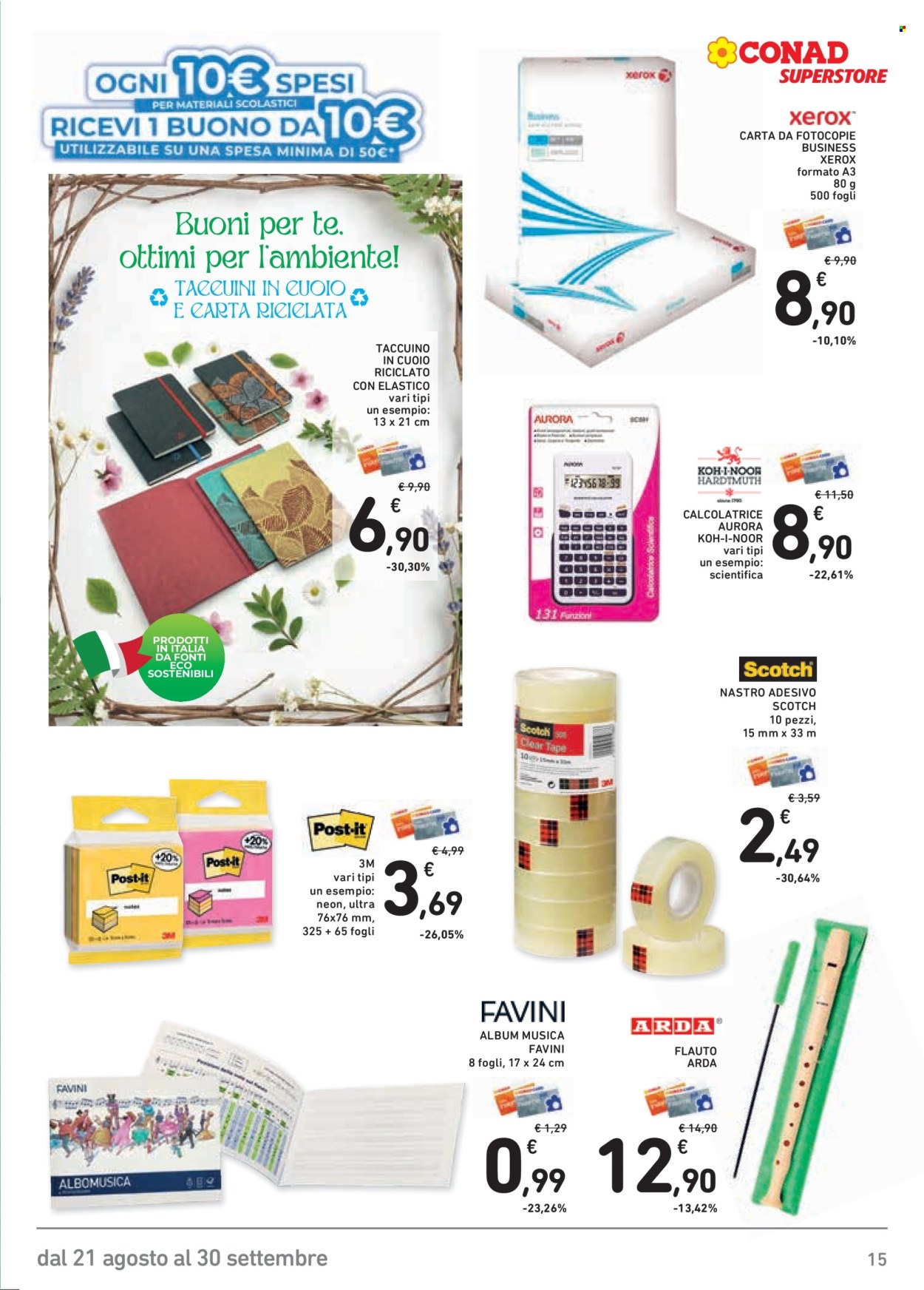 Volantino Conad - 21/8/2026 - 30/9/2026. Pagina 15