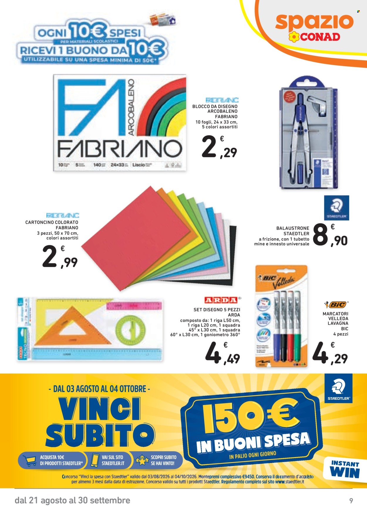 Volantino Spazio Conad - 21/8/2026 - 30/9/2026. Pagina 9