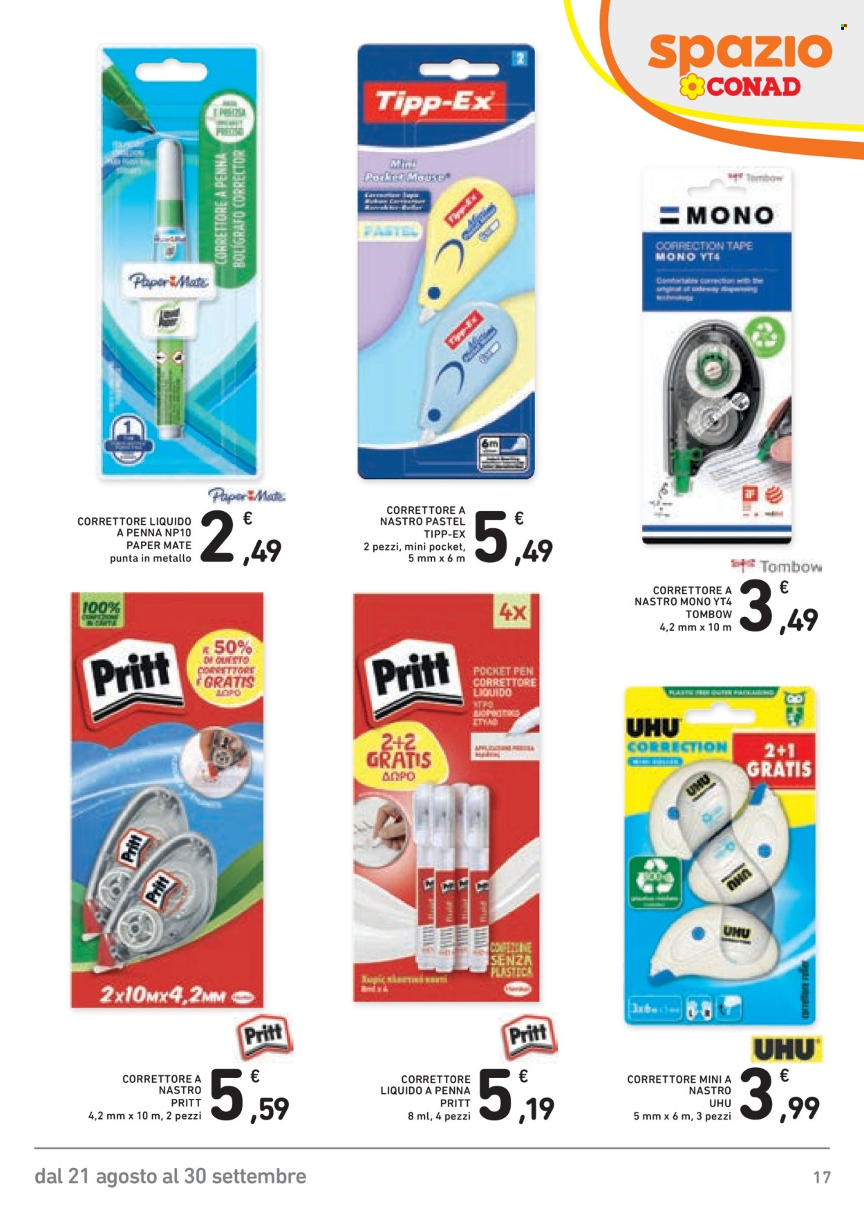 Leták Spazio Conad - 21.8.2026 - 30.9.2026. Strana 17