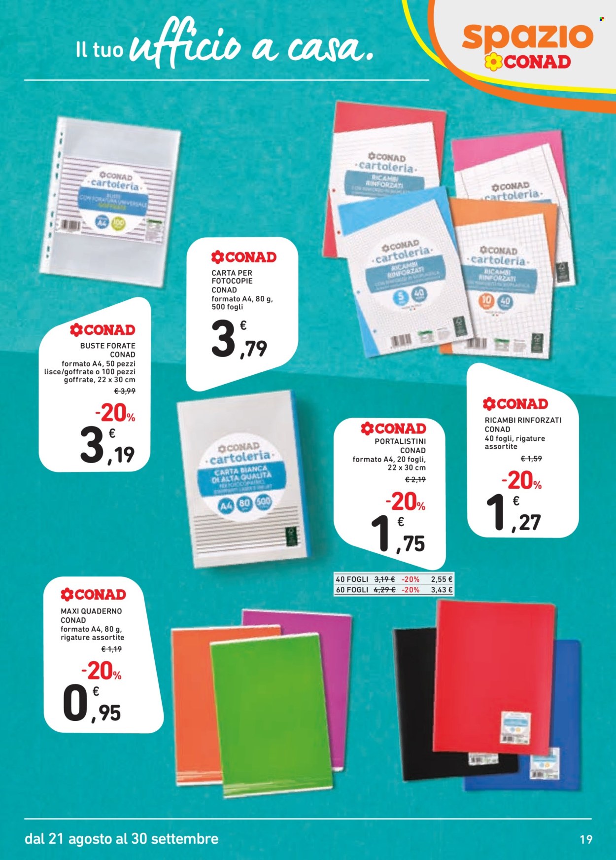 Volantino Spazio Conad - 21/8/2026 - 30/9/2026. Pagina 19