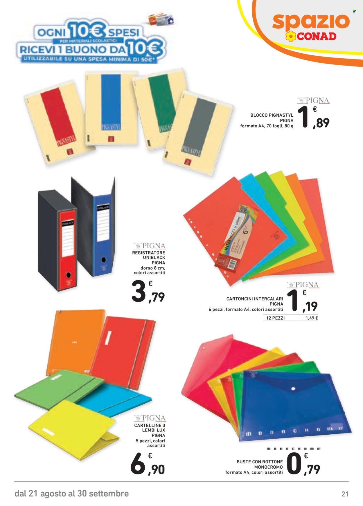Volantino Spazio Conad - 21/8/2026 - 30/9/2026. Pagina 21