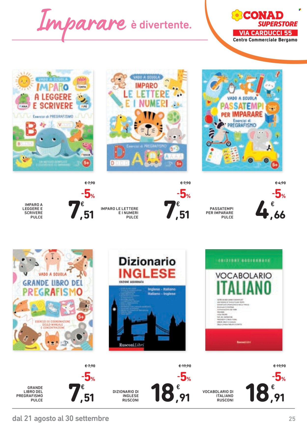 Volantino Conad Superstore - 21/8/2026 - 30/9/2026. Pagina 25