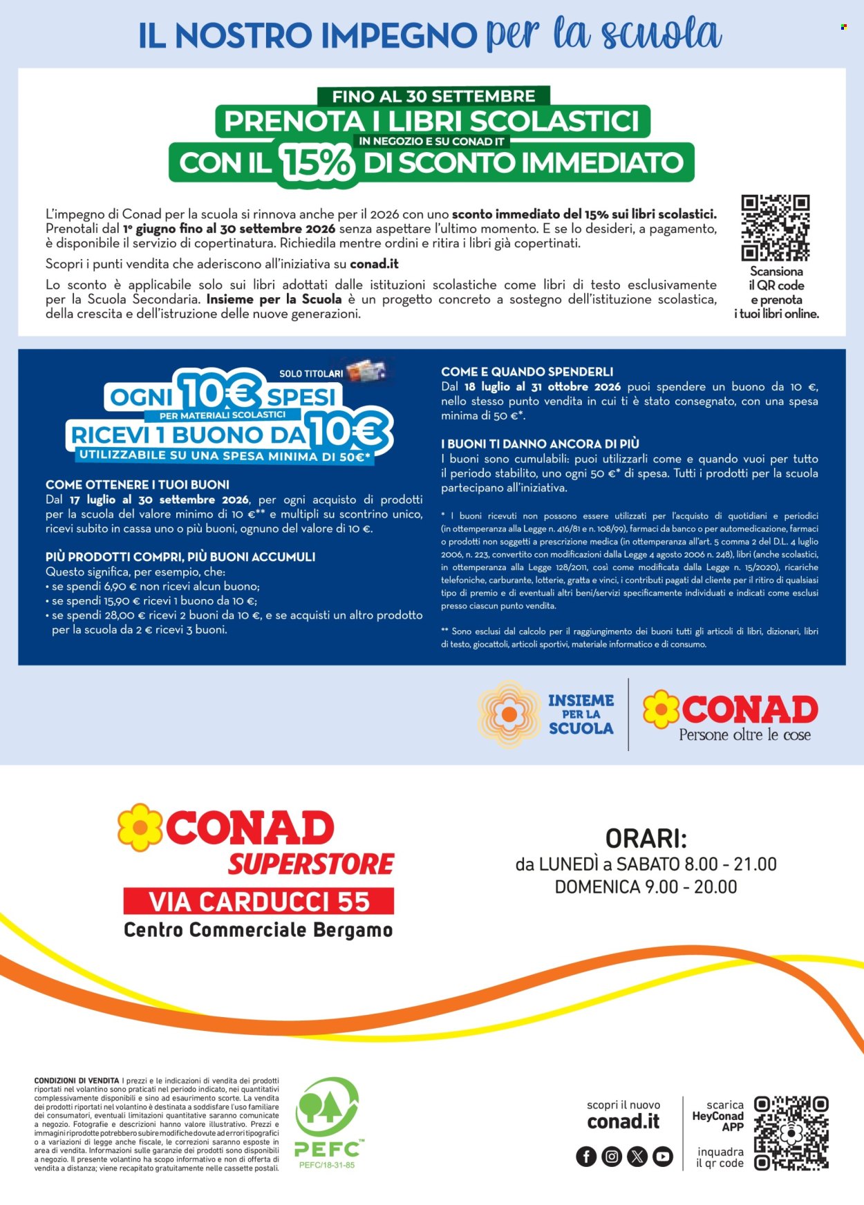 Leták Conad Superstore - 21.8.2026 - 30.9.2026. Strana 28