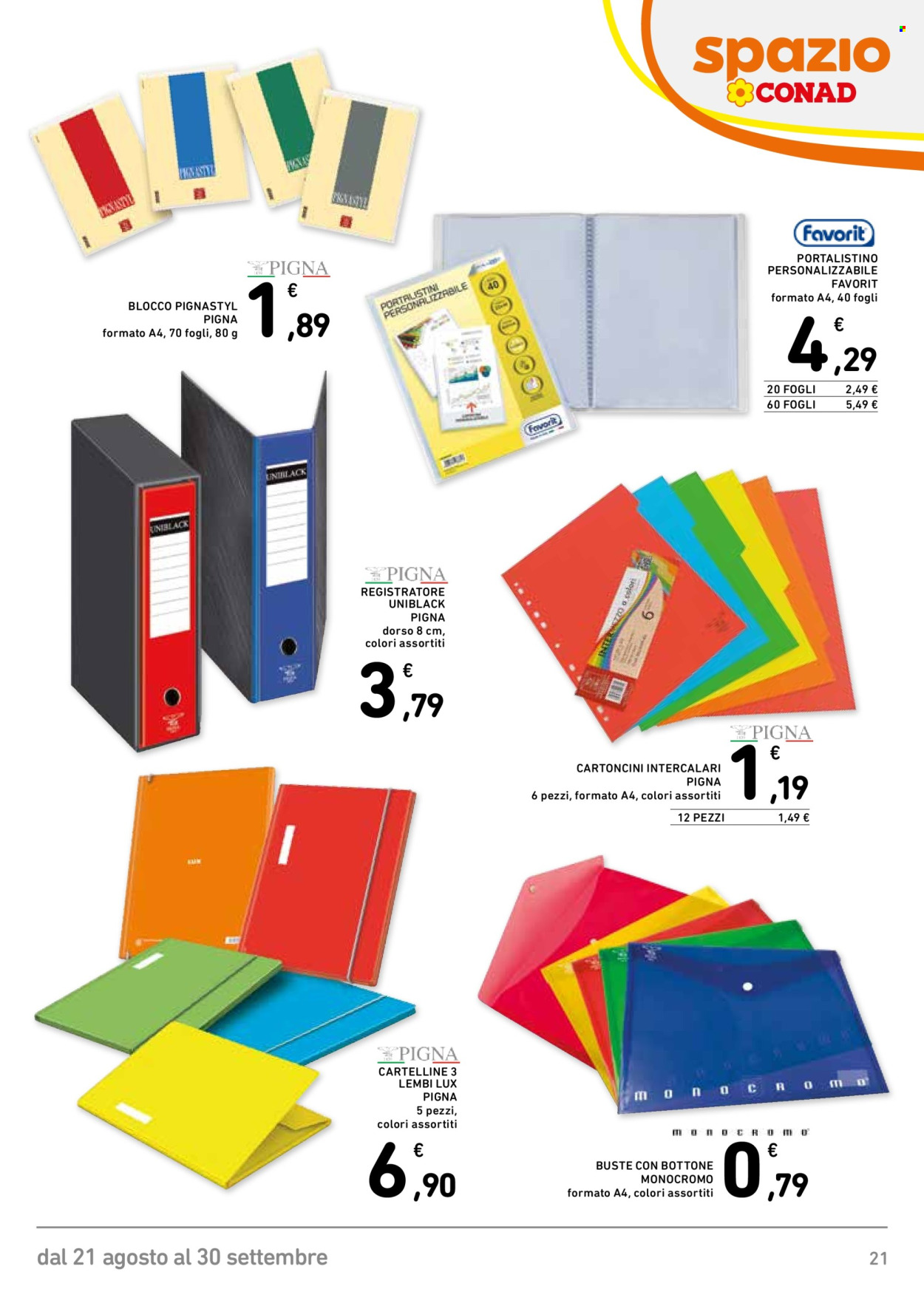Volantino Spazio Conad - 21/8/2026 - 30/9/2026. Pagina 21