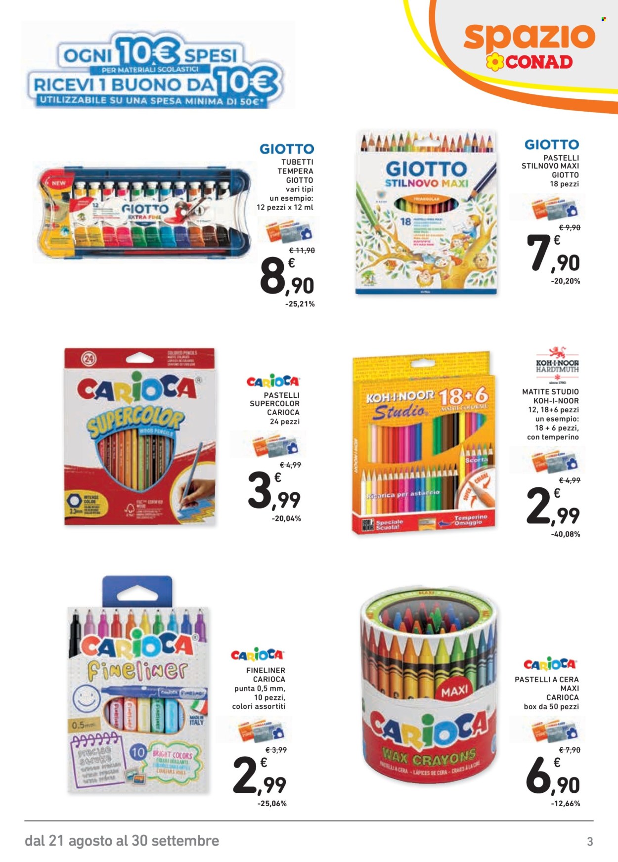 Leták Spazio Conad - 21.8.2026 - 30.9.2026. Strana 3