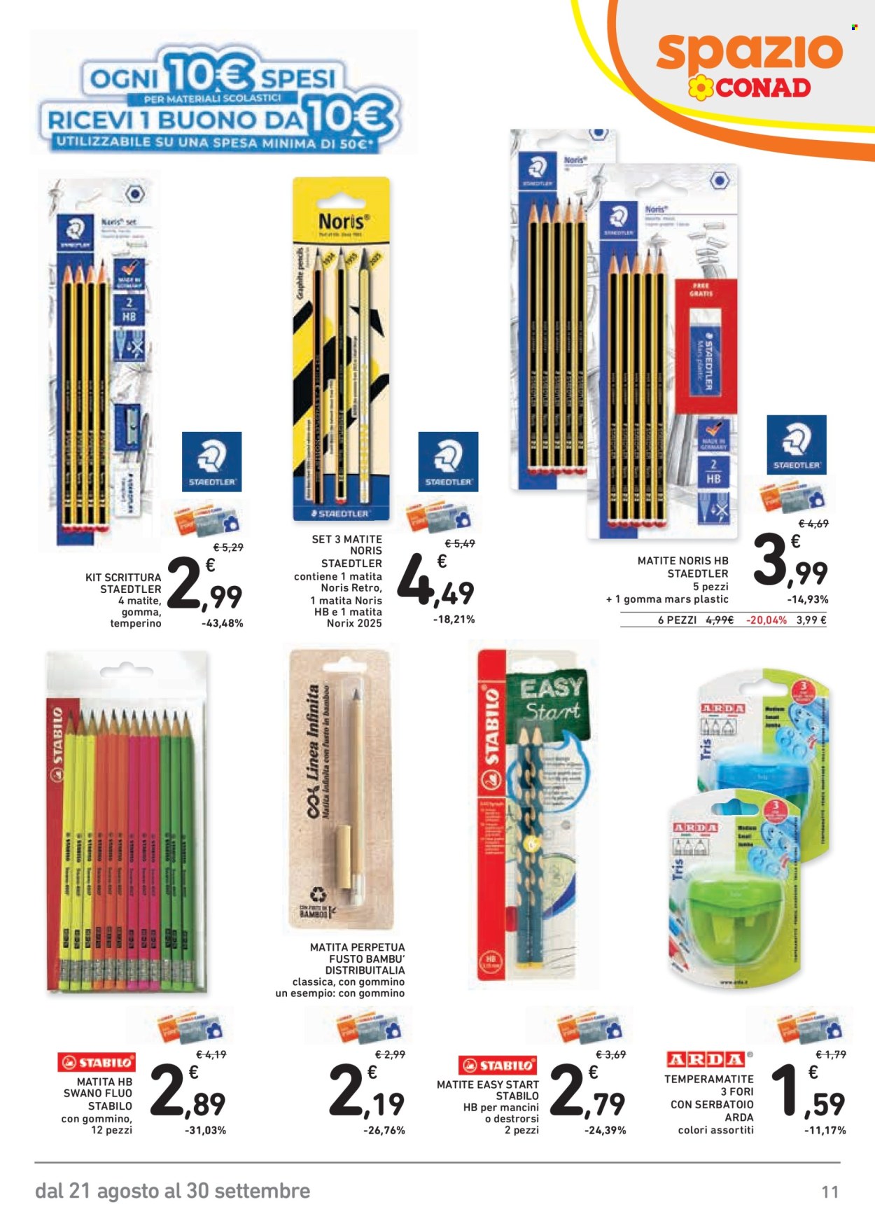Volantino Spazio Conad - 21/8/2026 - 30/9/2026. Pagina 11