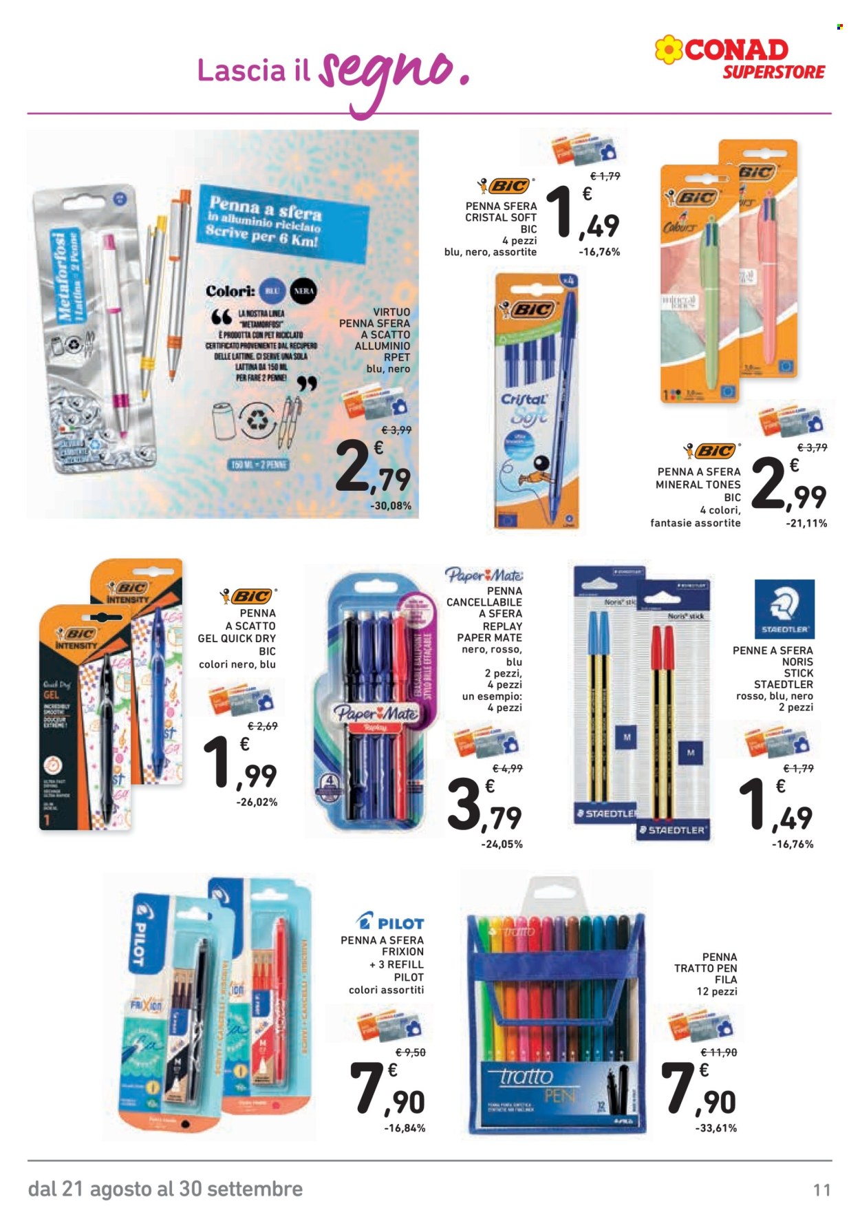Volantino Conad - 21/8/2026 - 30/9/2026. Pagina 11