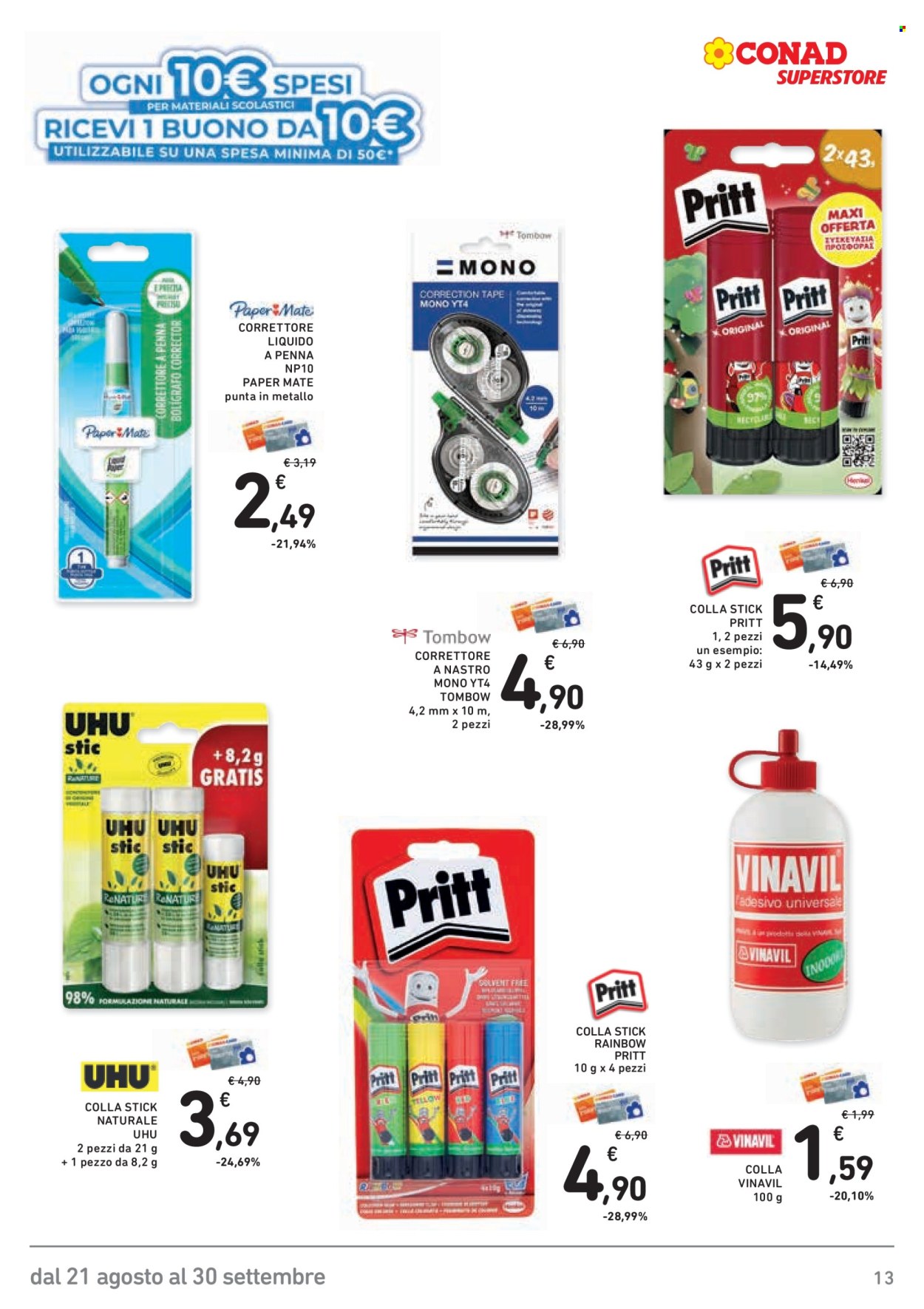Leták Conad - 21.8.2026 - 30.9.2026. Strana 13