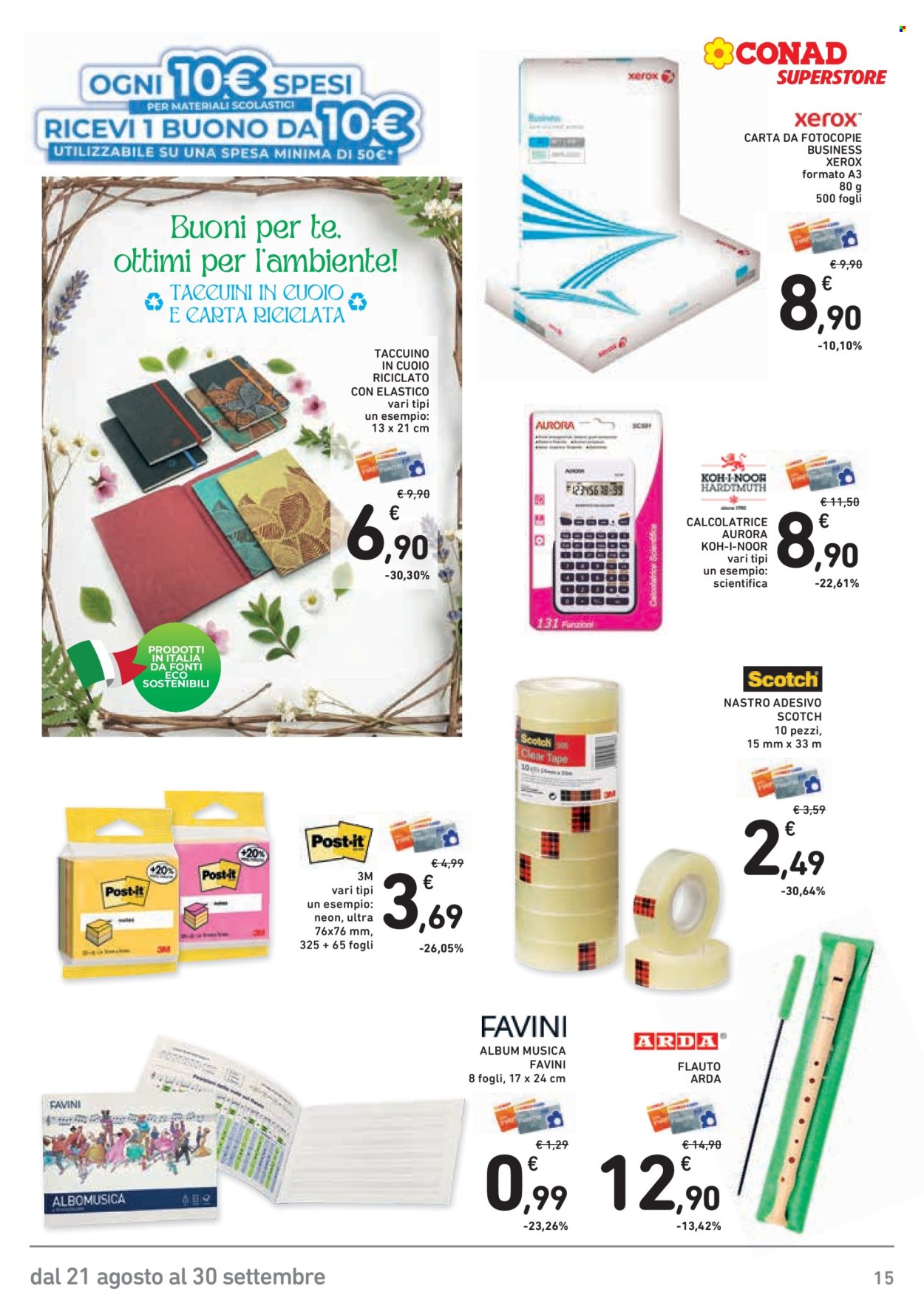 Leták Conad - 21.8.2026 - 30.9.2026. Strana 15