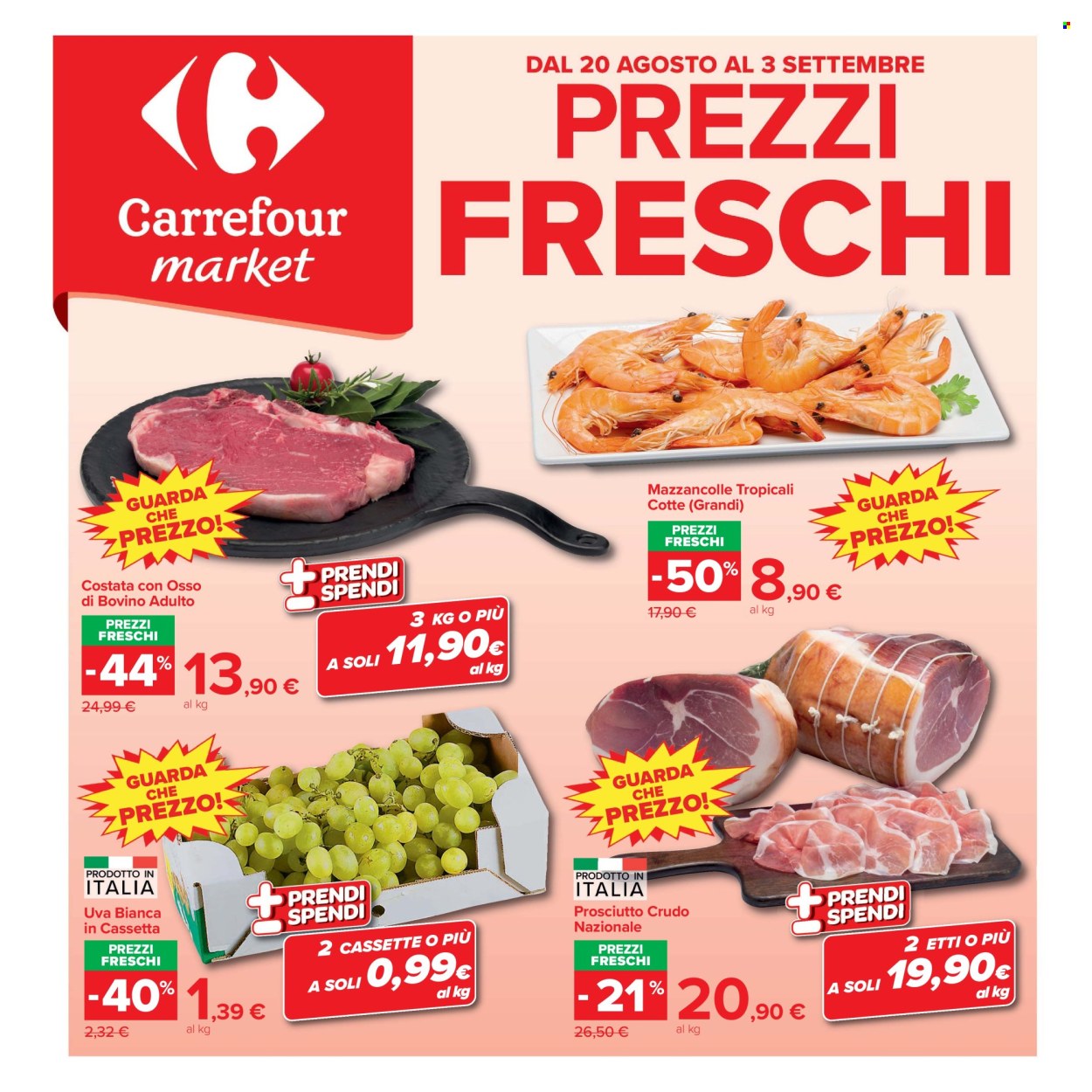 Leták Carrefour - 20.8.2026 - 3.9.2026. Strana 1
