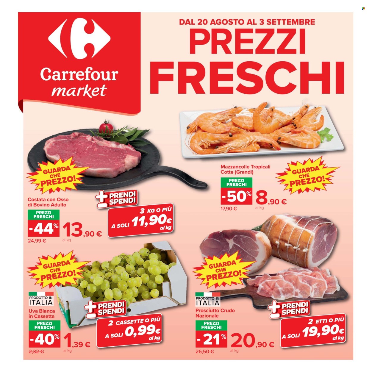 Volantino Carrefour - 20/8/2026 - 3/9/2026. Pagina 1