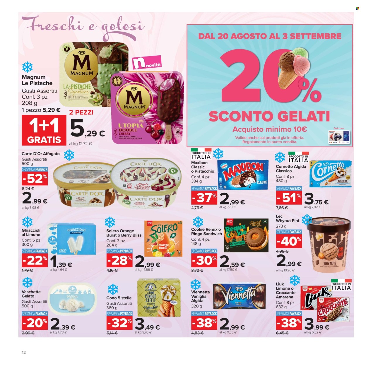Volantino Carrefour - 20/8/2026 - 3/9/2026. Pagina 12