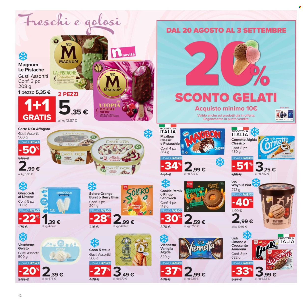 Leták Carrefour - 20.8.2026 - 3.9.2026. Strana 12
