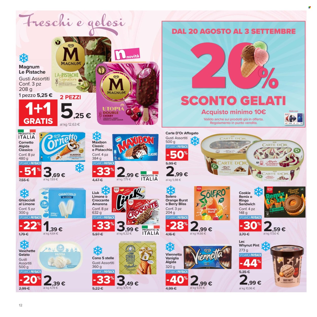 Volantino Carrefour - 20/8/2026 - 3/9/2026. Pagina 12