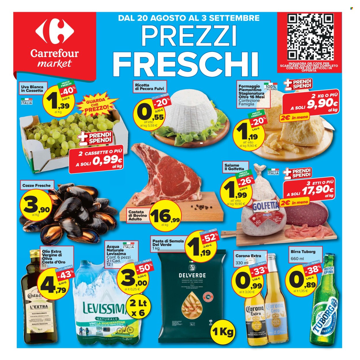Leták Carrefour - 20.8.2026 - 3.9.2026. Strana 1
