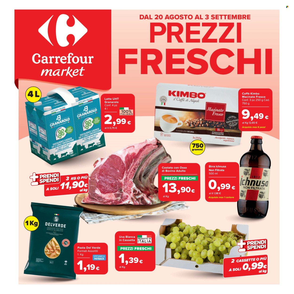 Leták Carrefour - 20.8.2026 - 3.9.2026. Strana 1