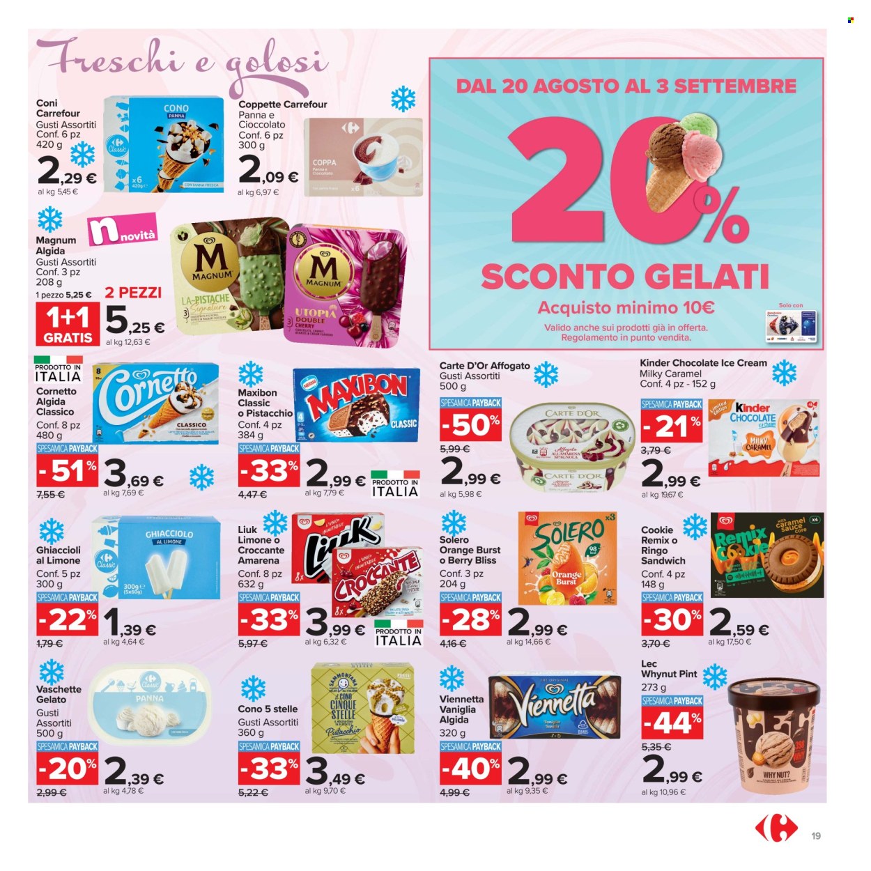 Leták Carrefour - 20.8.2026 - 3.9.2026. Strana 19