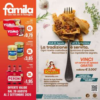 Volantino Famila - 20/8/2026 - 2/9/2026.