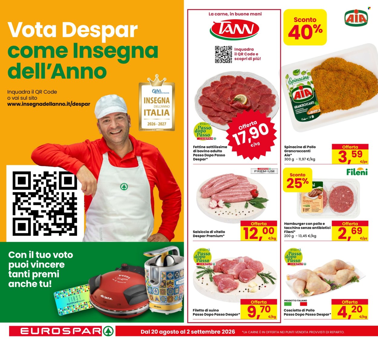 Volantino Eurospar - 20/8/2026 - 2/9/2026. Pagina 2