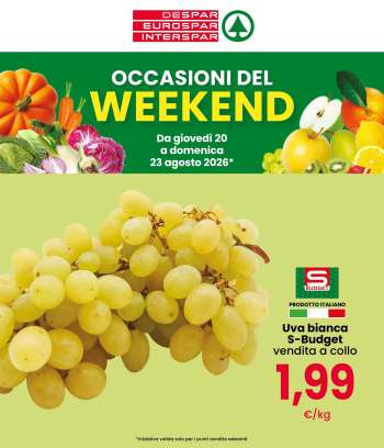 Volantino Eurospar - 20/8/2026 - 23/8/2026.