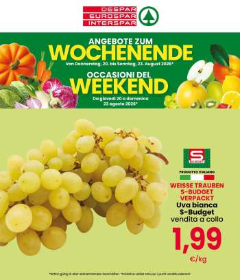 Volantino Eurospar - 20/8/2026 - 23/8/2026.