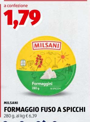 MILSANI FORMAGGIO FUSO A SPICCHI