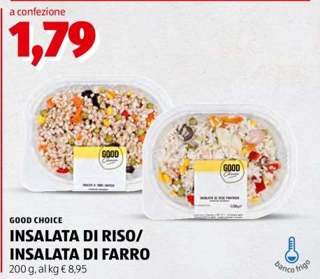 GOOD CHOICE INSALATA DI RISO/INSALATA DI FARRO