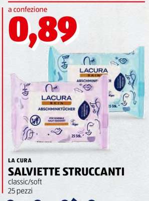 LA CURA SALVIETTE STRUCCANTI