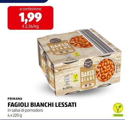 PRIMANA FAGIOLI BIANCHI LESSATI