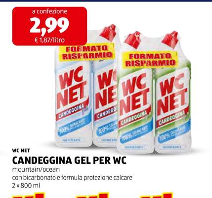 WC NET CANDEGGINA GEL PER WC