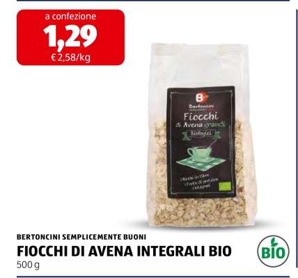 FIOCCHI DI AVENA INTEGRALI BIO