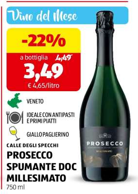 CALLE DEGLI SPECCHI PROSECCO SPUMANTE DOC MILLESIMATO